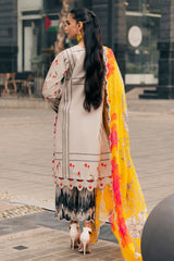 3-PC Embroidered Lawn Shirt with Embroidered Chiffon Dupatta and Trouser CIN5-04