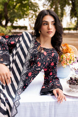 3-PC Unstitched Embroidered Lawn Shirt with Embroidered Lawn Dupatta and Trouser CRN4-02