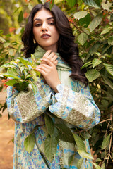 3-PC Unstitched Embroidered Lawn Shirt with Embroidered Lawn Dupatta and Trouser CRN4-05