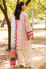 3-PC Unstitched Embroidered Lawn Shirt with Embroidered Lawn Dupatta and Trouser CRN4-04