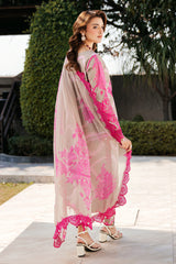 3-PC Unstitched Printed Embroidered Lawn Collection SH5-09