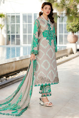3-PC Unstitched Printed Embroidered Lawn Collection SH5-14