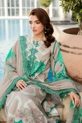 3-PC Embroidered Lawn Suit SH5-14P