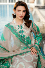 3-PC Unstitched Printed Embroidered Lawn Collection SH5-14
