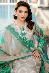 3-PC Embroidered Lawn Suit SH5-14P