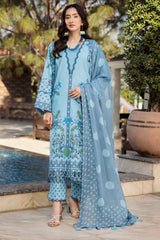 3-PC Unstitched Printed Lawn Collection CP5-09