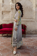 3-Pc Unstitched Embroidered Printed Chiffon Collection VSL6-12