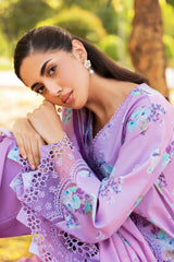 3-PC Unstitched Embroidered Lawn Shirt with Embroidered Lawn Dupatta and Trouser CRN4-01