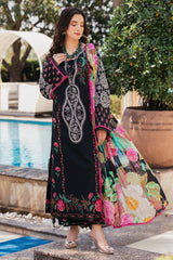 3-PC Unstitched Printed Lawn Shirt with Chiffon Dupatta and Trouser CP4-41