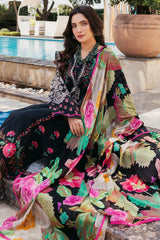 3-PC Unstitched Printed Lawn Shirt with Chiffon Dupatta and Trouser CP4-41