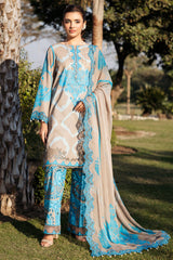 3-PC Embroidered Lawn Suit SH5-12P