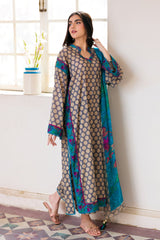 3-PC Printed Lawn Shirt with Chiffon Dupatta and Trouser CPM-4-272