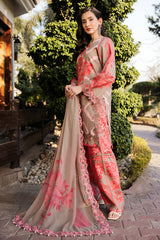 3-PC Embroidered Lawn Suit SH5-13P