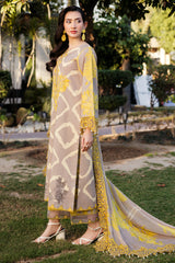 3-PC Unstitched Printed Embroidered Lawn Collection SH5-10
