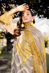 3-PC Embroidered Lawn Suit SH5-10P