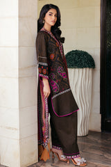 3-PC Unstitched Printed Lawn Shirt with Chiffon Dupatta and Trouser CP4-55