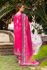 3-PC Unstitched Embroidered Lawn Shirt with Embroidered Voil Dupatta and Trouser CRN4-26