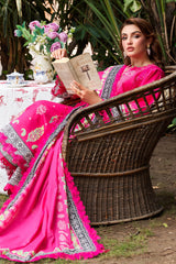 3-PC Embroidered Lawn Shirt with Embroidered Voil Dupatta and Trouser CRN4-26P