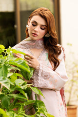 3-PC Embroidered Lawn Shirt with Embroidered Voil Dupatta and Trouser CRN4-23P