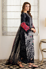 3-PC Embroidered Lawn Shirt with Embroidered Chiffon Dupatta and Trouser CRN4-13P