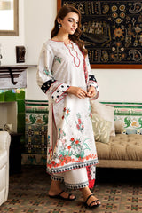 3-PC Embroidered Lawn Shirt with Embroidered Chiffon Dupatta and Trouser CRN4-15P