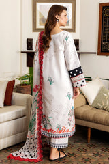 3-PC Embroidered Lawn Shirt with Embroidered Chiffon Dupatta and Trouser CRN4-15P