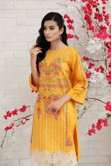 2-PC Embroidered Lawn Shirt With Qlot Trouser CNP22-57