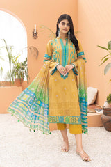 3-Pc Printed Lawn Unstitched With Chiffon Dupatta CP22-031