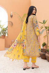 3-Pc Printed Lawn Unstitched With Voil Dupatta CP22-029