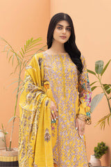 3-Pc Printed Lawn Unstitched With Voil Dupatta CP22-029