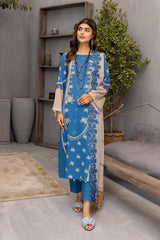 3 Pc Charizma Lawn Printed Suit with Embroidered Dupatta PEC22-67
