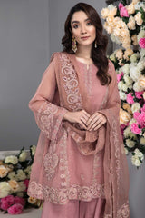 3-PC Embroidered Organza Shirt with Organza Dupatta CMA21-14