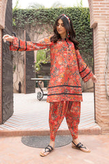 2-Pc Digital Printed Shirt With Printed Trouser CWB23-02