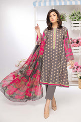 3-Pc Printed Lawn Unstitched With Voil Dupatta CP22-062