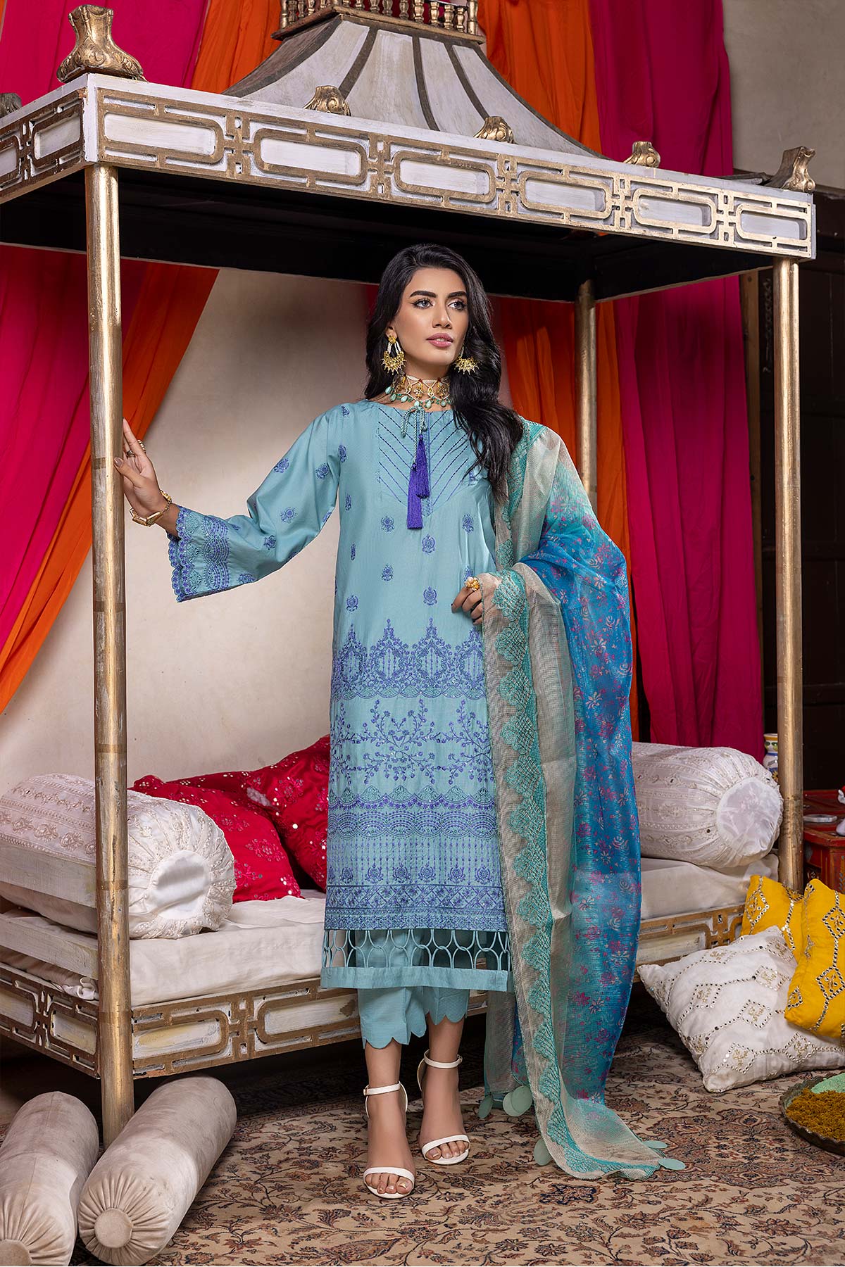 Unstitched Embroidered Luxury Lawn