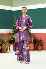 3-Pc Charizma Unstitched Embroidered Khaddar With Wool Shawl ANW-06