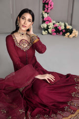 3 Pc Embroidered Organza Suit CMA21-25