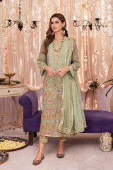 3 Pc Charizma Unstitched Luxury Embroidered Eid Collection ED23-06