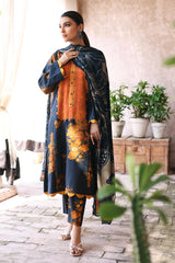 3-Pc Unstitched Printed Staple Suit With Embroidered Wool Shawl Dupatta CPMW3-03