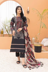 3-Pc Printed Lawn Unstitched With Voil Dupatta CP22-023