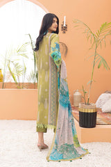 3-Pc Printed Lawn Unstitched With Voil Dupatta CP22-021