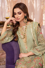 3 Pc Charizma Unstitched Luxury Embroidered Eid Collection ED23-06