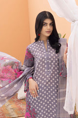 3-Pc Printed Lawn Unstitched With Voil Dupatta CP22-019