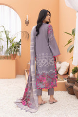 3-Pc Printed Lawn Unstitched With Voil Dupatta CP22-019
