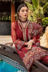 3 Pc Embroidered Unstitched Luxury Collection DD-03