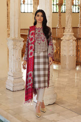 3-Pc Charizma Printed Suits With Printed Marina Shawls CPW22-09