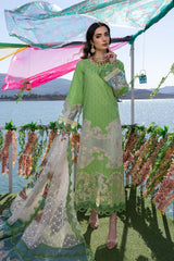 Unstitched Embroidered Lawn Dress