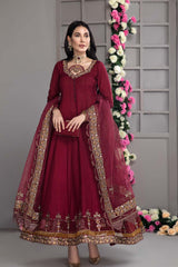 3 Pc Embroidered Organza Suit CMA21-25