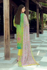 3-Pc Printed Lawn Unstitched With Chiffon Dupatta CP22-68