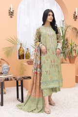 3-Pc Printed Lawn Unstitched With Voil Dupatta CP22-017